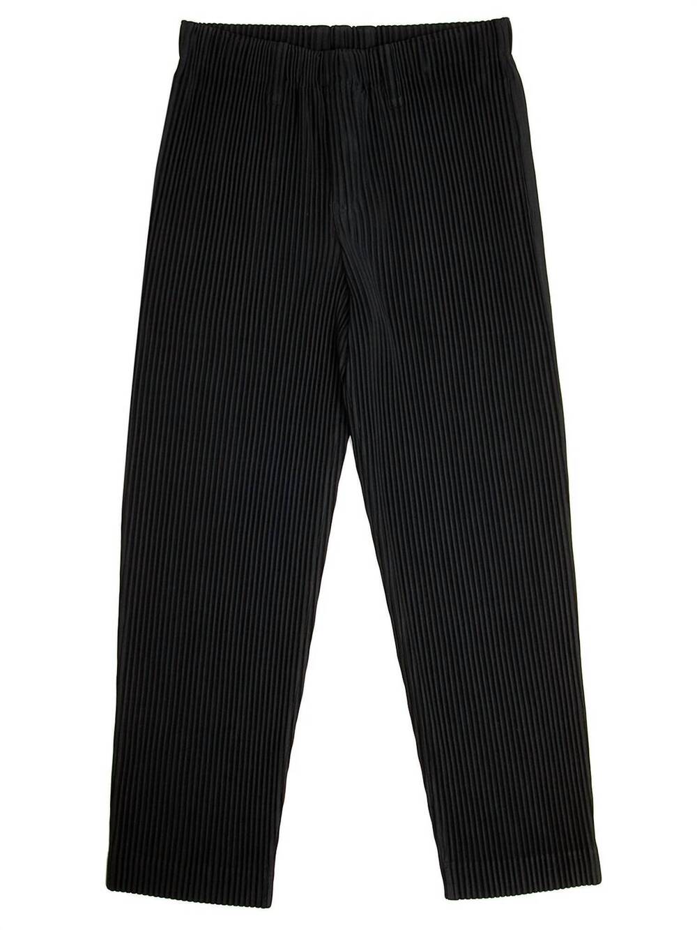 NEW ISSEY MIYAKE women's homme plisse basic trouser pants in black